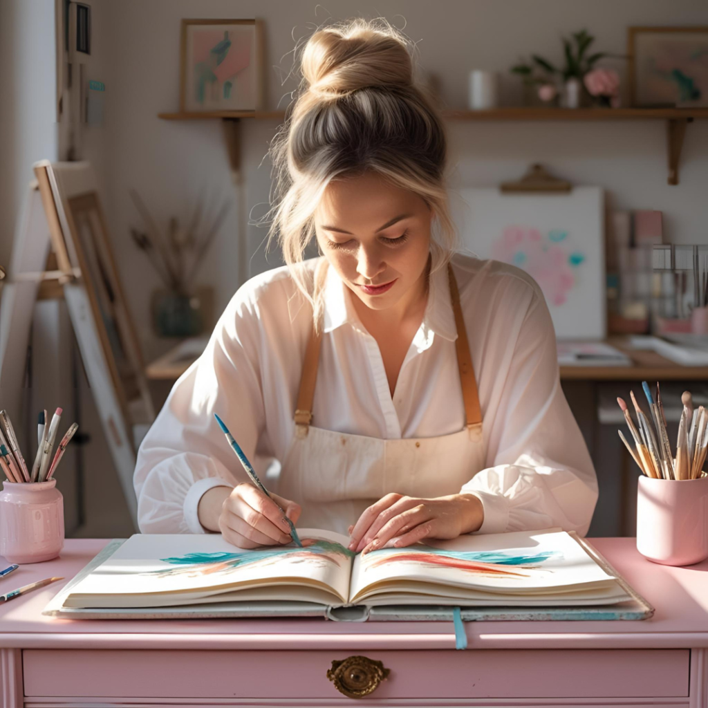 Découvre les secrets et étapes derrière la création de mes œuvres poétiques et artisanales, pour mieux apprécier chaque geste et chaque inspiration.