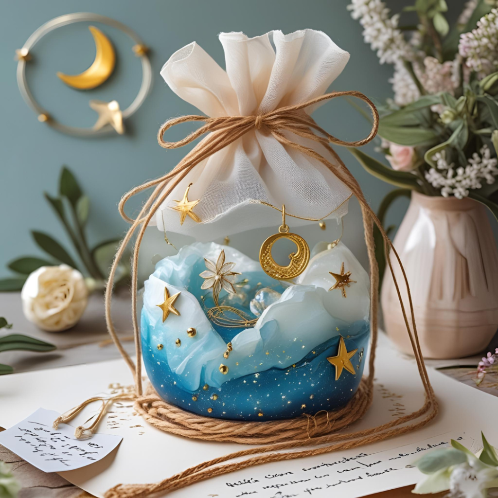 Découvre mes créations artisanales uniques : papeterie poétique, bijoux célestes, objets faits-main inspirés par les saisons. Un univers doux et sensible.