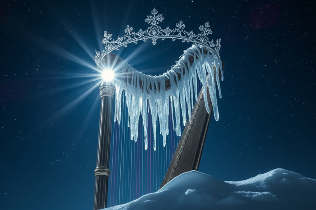 melodie-cristaux-de-givre-conte-couronne-lumiere Un conte hivernal poétique où Élia réveille la musique de l’hiver et restaure l’harmonie grâce à la mélodie des cristaux de givre.