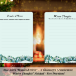 Bloc-notes “Pensées d’Hiver” : une page douce et poétique pour écrire tes idées, pensées et inspirations durant la saison hivernale.