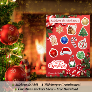 🎄 Planche de Stickers Noel 2025 (PDF gratuit)