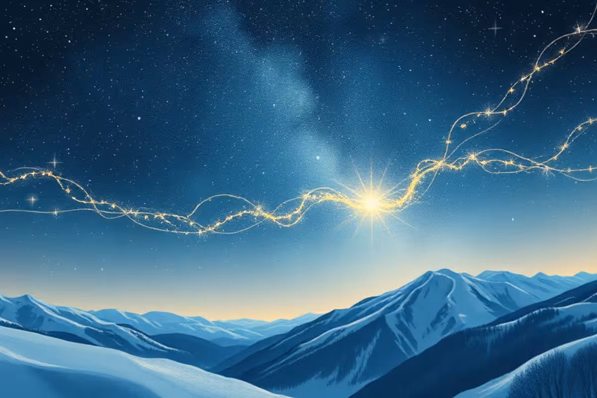 Découvrez La Lettre des Étoiles, un conte poétique sur l'espoir, la guidance et la lumière intérieure. Une histoire céleste et envoûtante à lire en famille cet hiver.