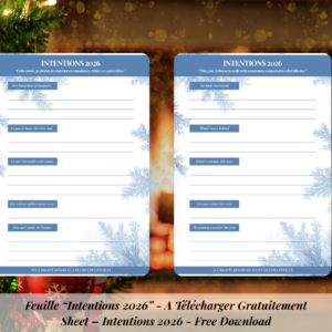 🌟 Feuille “Intentions 2026” (PDF gratuit)
