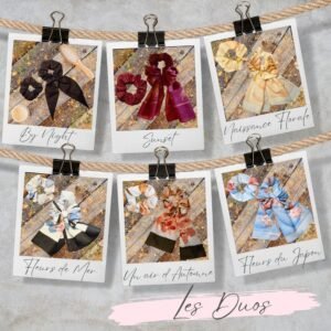 🎀 Duos Chouchou & Foulchie Textiles – Tissus Recyclés | Fait Main