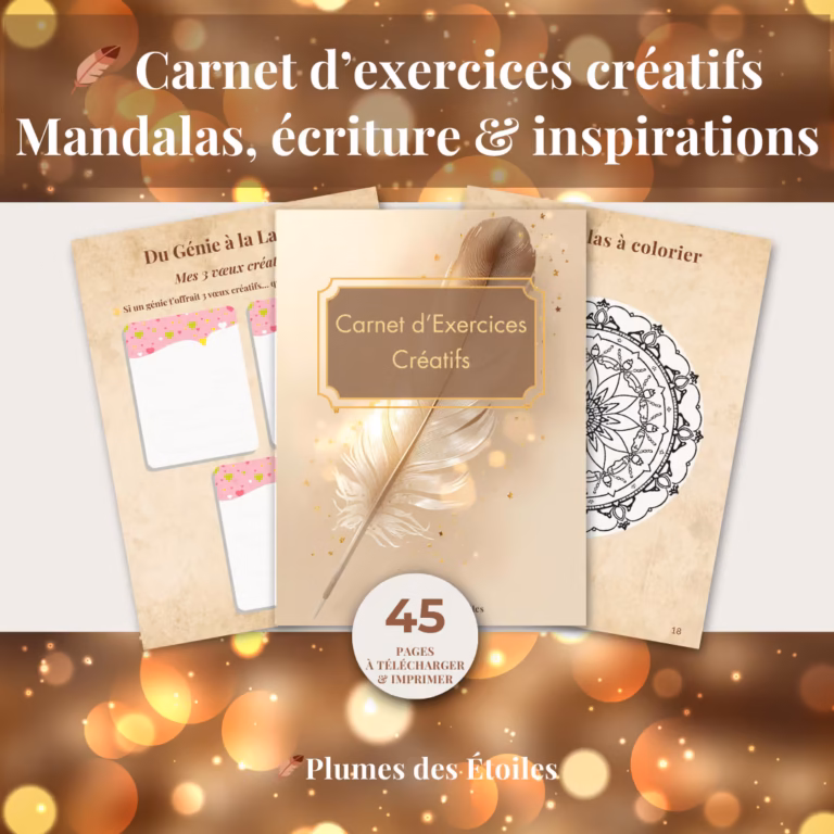 🪶 Carnet d’Exercices Créatifs – Slow Life & Art-Thérapie PDF