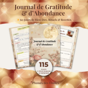đż Journal d'Abondance & Gratitude Digital â 60 Jours | Rituels, Recettes & Cycles Lunaires