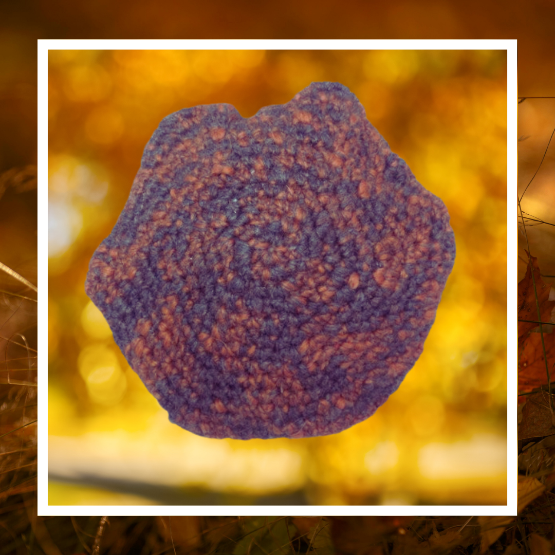 🧶 Béret slouchy crochet · Automne Recyclé | Fait Main • Unique – Image 3