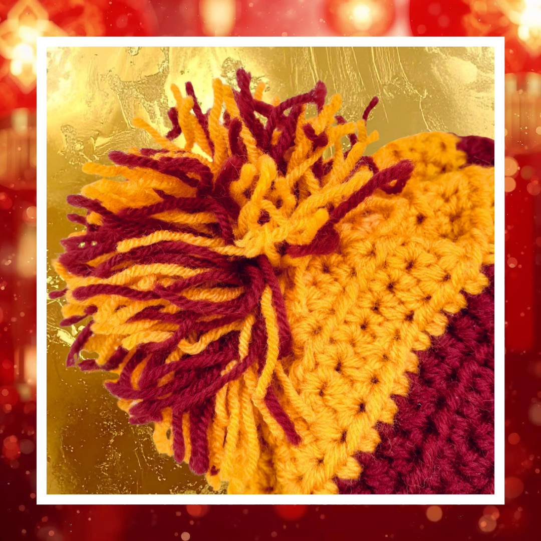 🧶 Bonnet crochet · Courage Ardent | Fait Main • Unique – Image 3