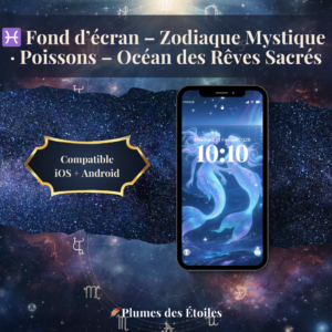 ♓ Un fond d’écran onirique et spirituel, inspiré de l’énergie intuitive et sensible des Poissons. Une plongée dans l’océan des rêves. ♓