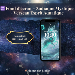 ♒ Un fond d’écran visionnaire et futuriste, inspiré de l’énergie libre, créative et intuitive du Verseau. Une immersion aquatique et cosmique pour stimuler l’esprit et l’inspiration. ♒