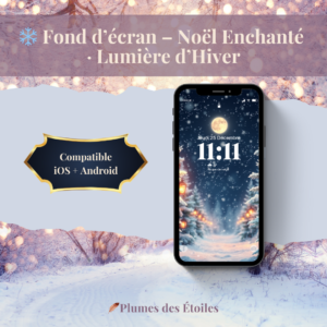 ❄️ Fond d’écran Noël enchanté en haute définition. Une lumière d’hiver douce et magique pour illuminer ton smartphone tout le mois de décembre. Il est compatible avec iOS & Android❄️ 