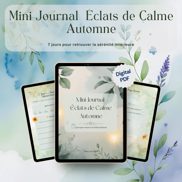 Comment retrouver son calme & la sérénité en 7 jours. Citations, questions introspectives, rituels & bilan. Idéal pour débutants. Téléchargement instantané.
