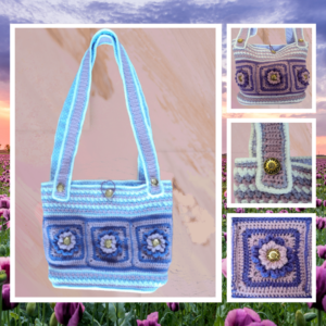 Sac au crochet Wind Flowers artisanal • Motif floral unique • Fait main • Matériaux Oeko-Tex. Découvre ce sac au crochet authentique et responsable dès maintenant.