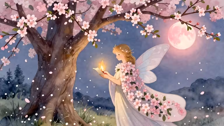 Couverture-fee-pommiers-printemps Découvre La Fée des Pommiers en Fleurs, un conte poétique sur le lâcher-prise et la magie du printemps. Une histoire douce sur la confiance et l'épanouissement intérieur.