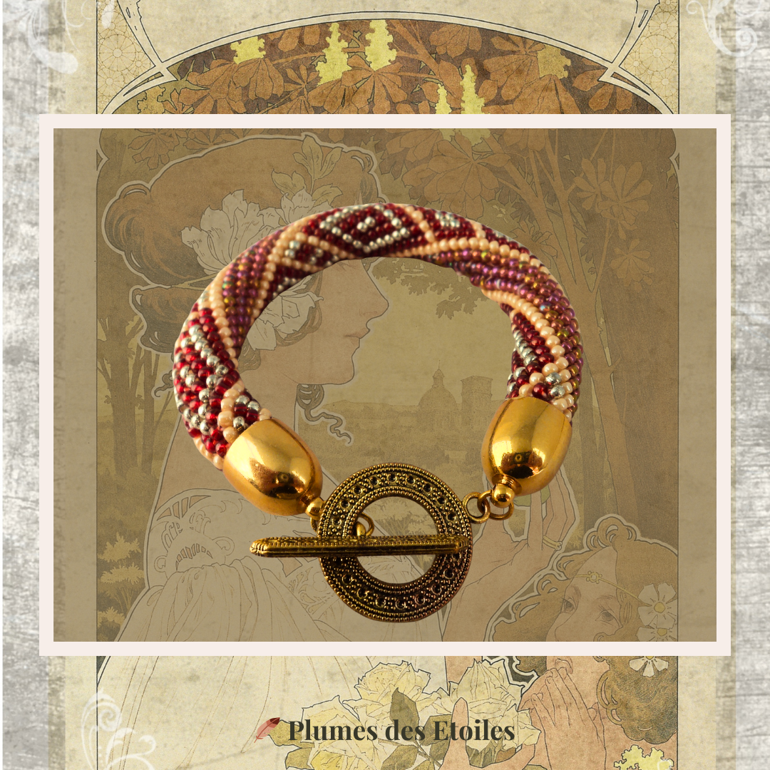 ✨ Bracelet Brodé Vintage – Chic et Intemporelle | Édition Limitée | Déstockage Trésors Oubliés – Image 2