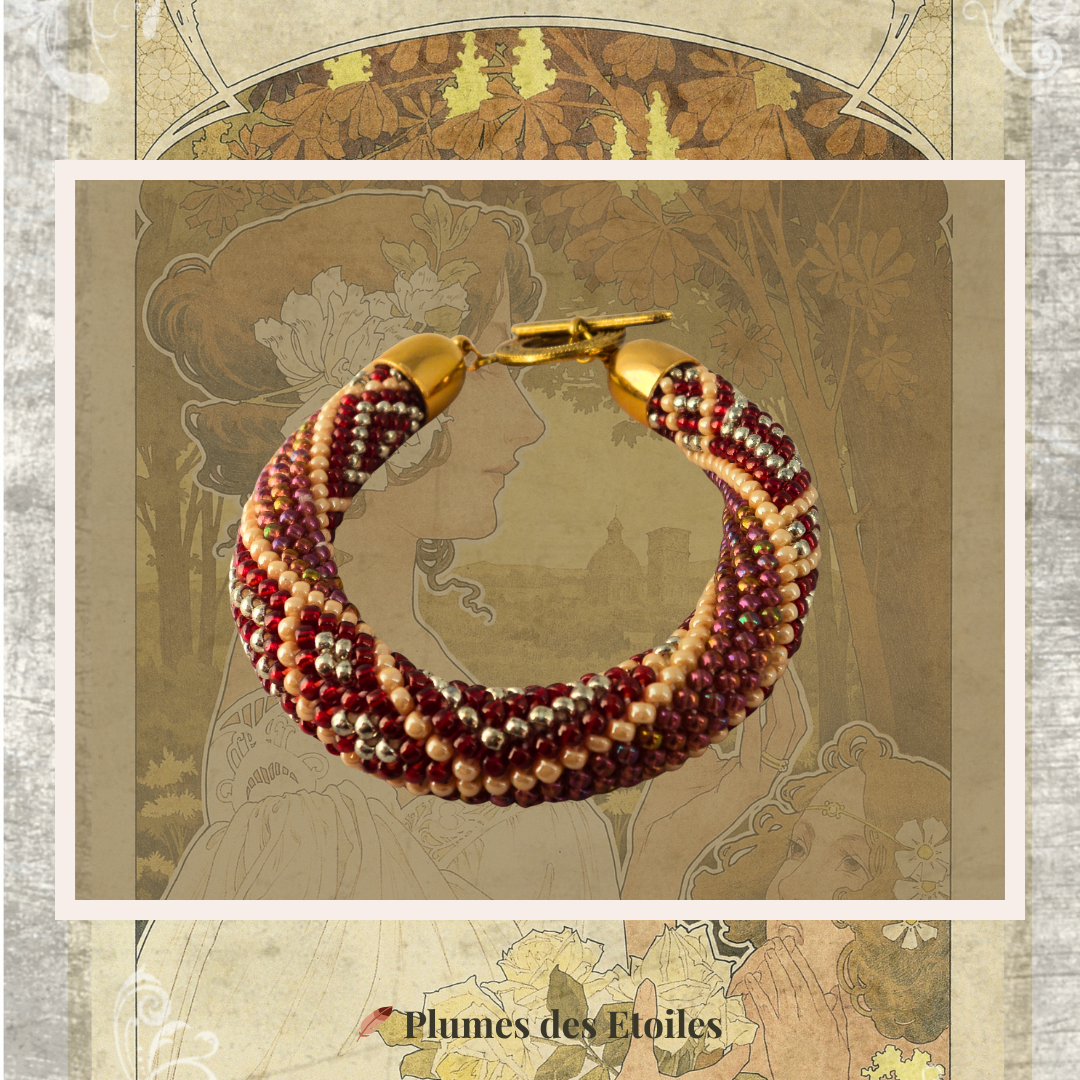 ✨ Bracelet Brodé Vintage – Chic et Intemporelle | Édition Limitée | Déstockage Trésors Oubliés – Image 3