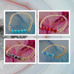 Bracelets cristal ciselé — perles facettées, chaîne dorée, fermoir luxe. Édition limitée, design sophistiqué. Dernières pièces disponibles — ne manque pas cette opportunité !