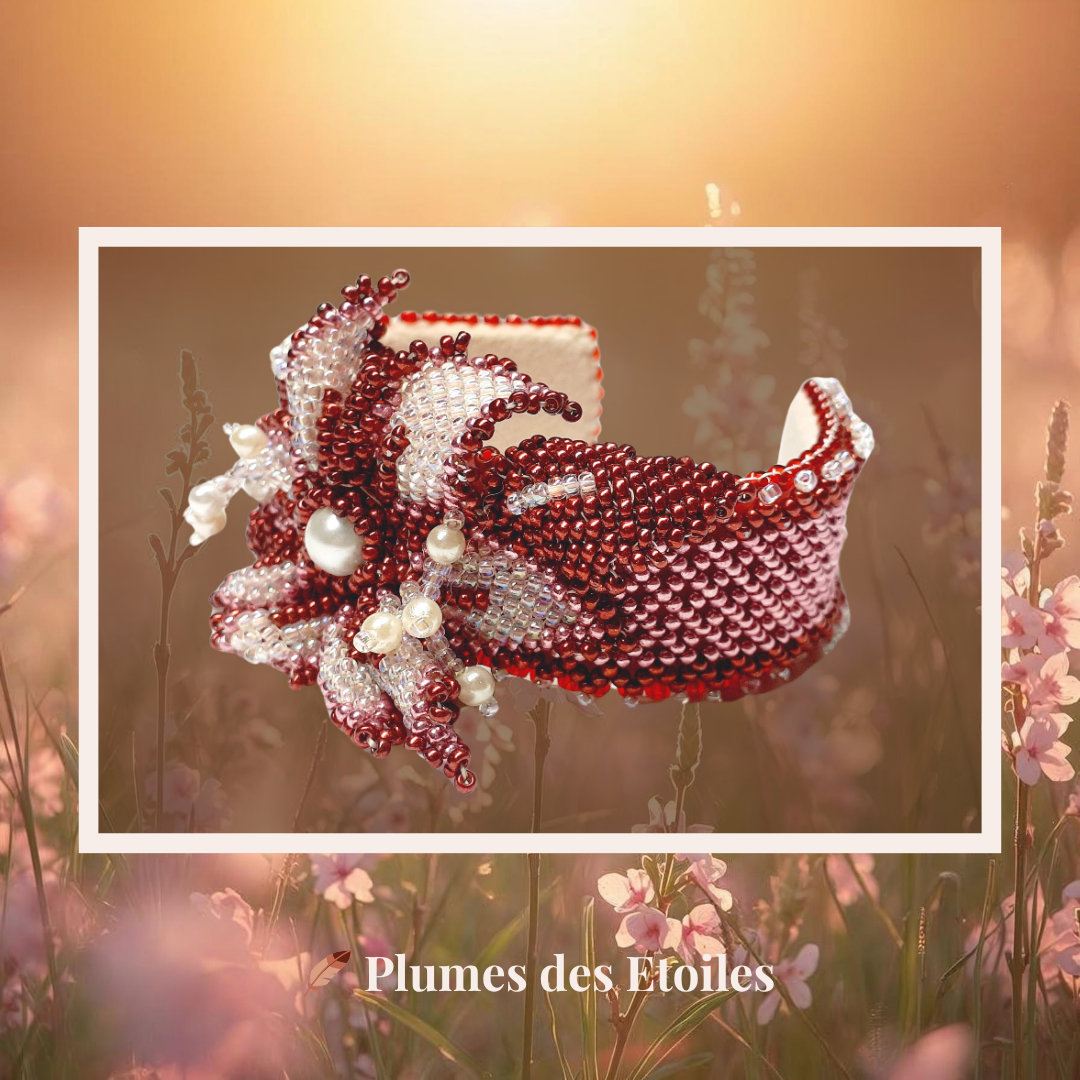 🌸 Bracelet Tissé – Flora | Édition Limitée | Déstockage Trésors Oubliés – Image 2