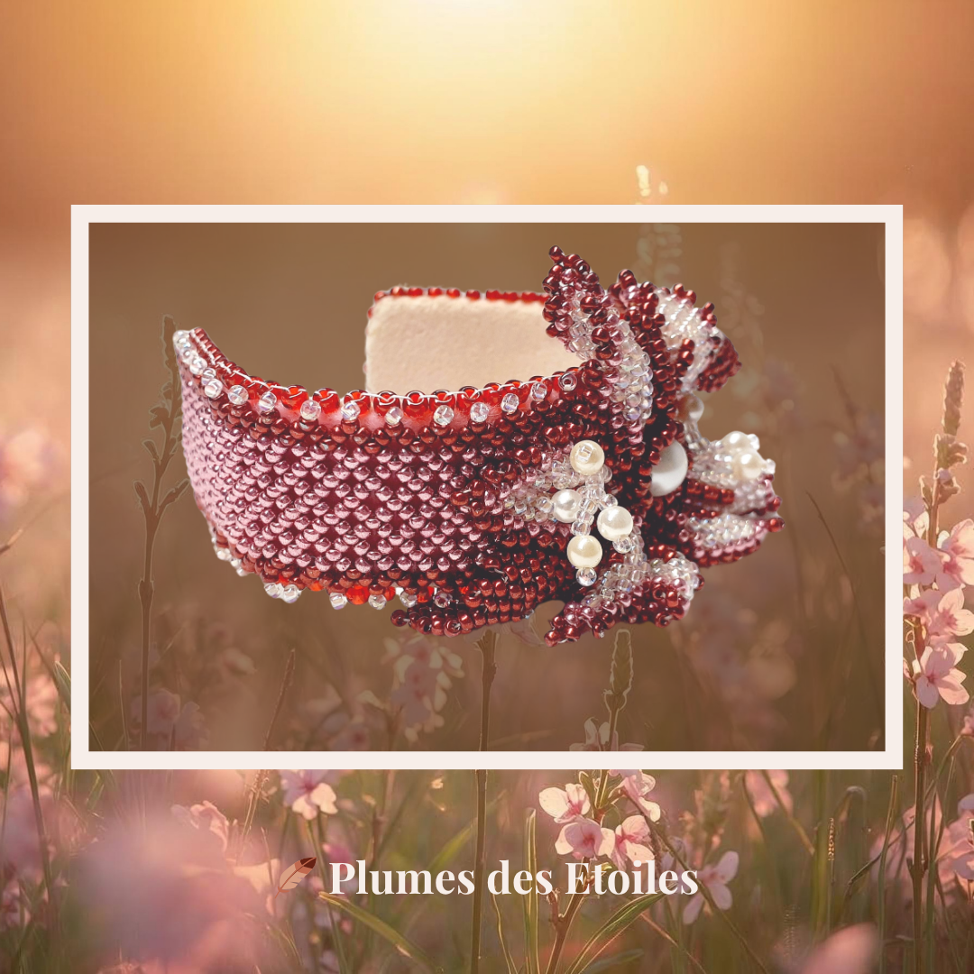 🌸 Bracelet Tissé – Flora | Édition Limitée | Déstockage Trésors Oubliés – Image 3
