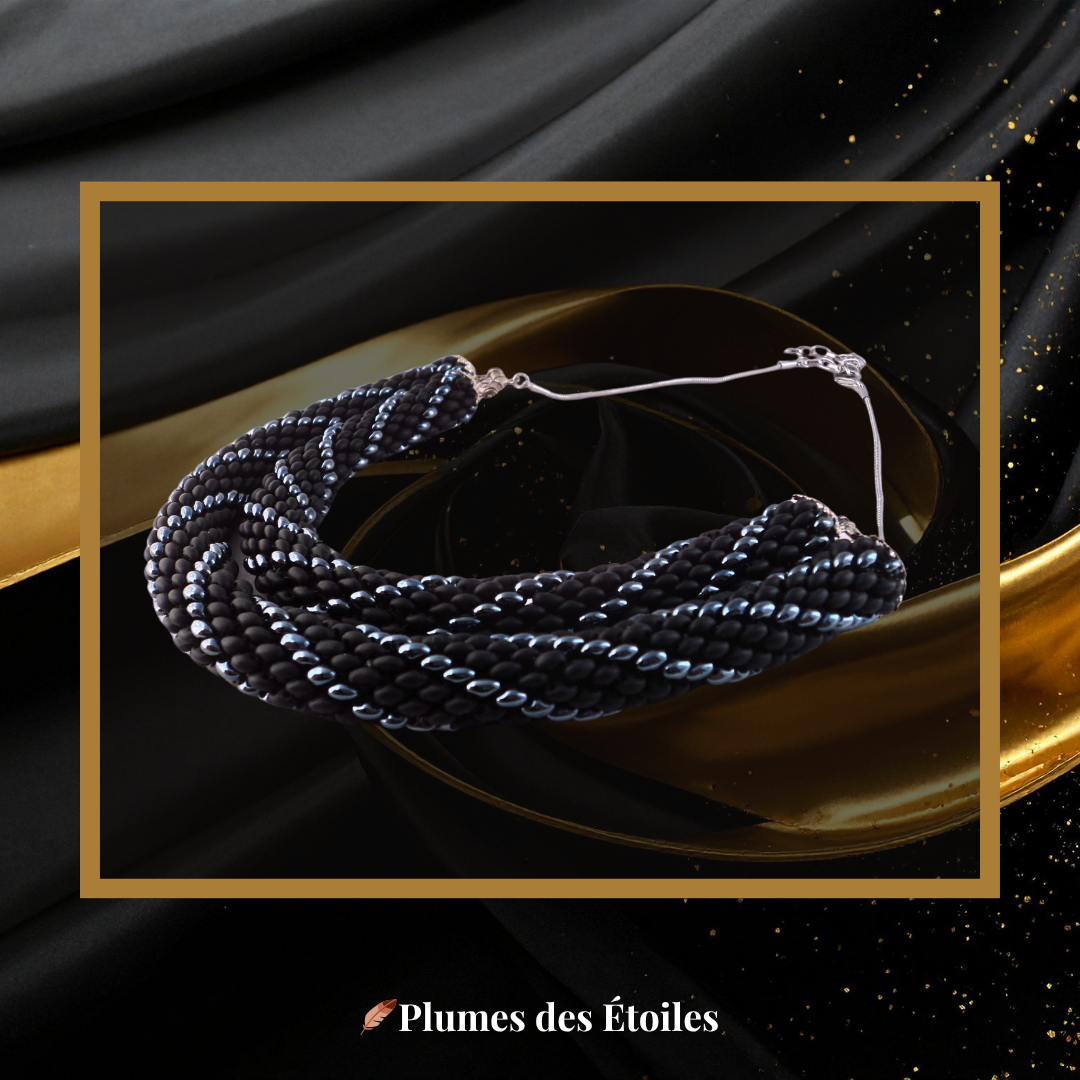 ⚫ Collier Élégance Multi-Rangs en Perles Unique - Édition Limitée | Déstockage Trésors Oubliés – Image 2