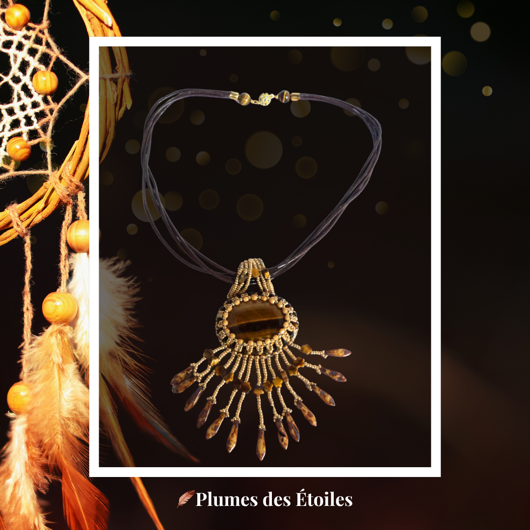 🦅 Collier Manitou – Élégance & Mystère Amérindien - Édition Limitée | Déstockage Trésors Oubliés – Image 2