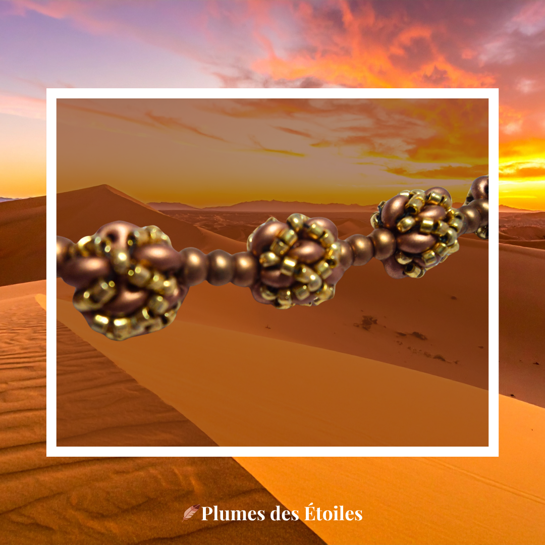 🏜️ Collier Mokaite Éclat du Sahara - Édition Limitée | Déstockage Trésors Oubliés – Image 3