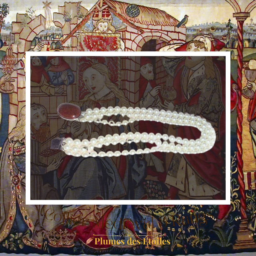📿 Collier Multirangs - Élégance médiévale – Pièce Unique Artisanale | Déstockage Trésors Oubliés – Image 3