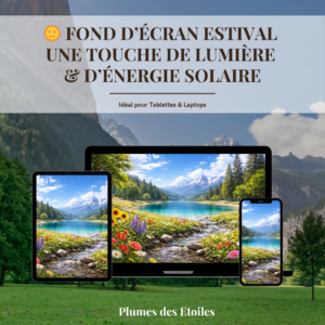 Ajoute une touche de nature à ton écran avec ce fond d’écran estival floral. Création artisanale digitale apaisante et inspirée des saisons.