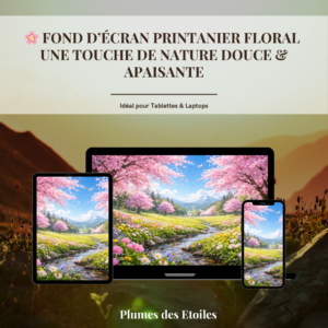 Ajoute une touche de nature à ton écran avec ce fond d’écran printanier floral. Création artisanale digitale apaisante et inspirée des saisons.