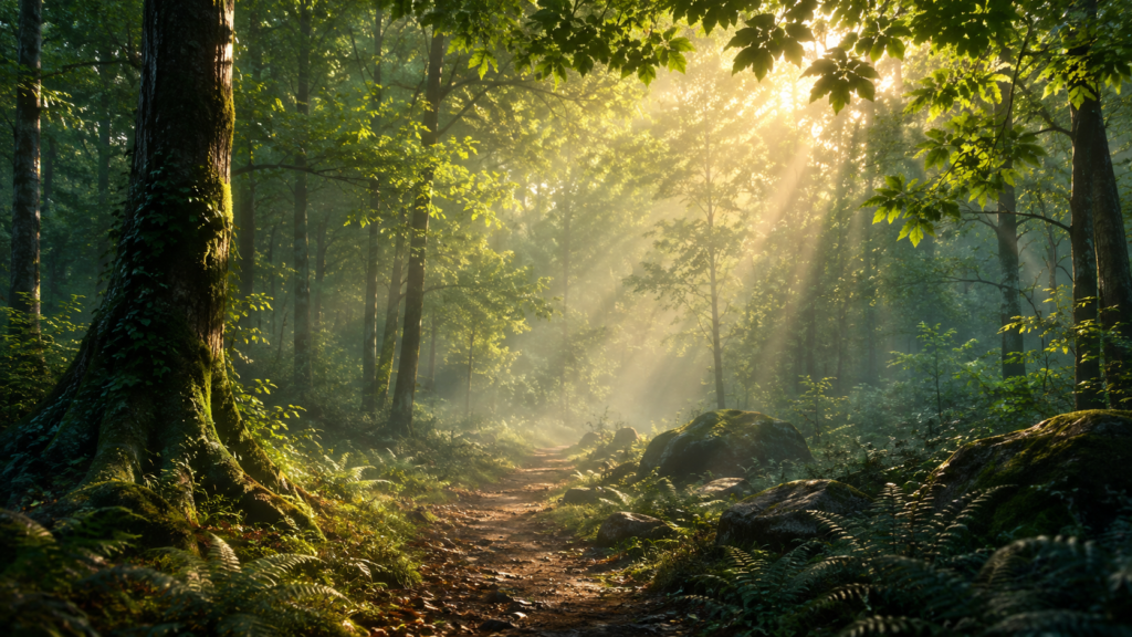 Découvre 5 rituels puissants pour utiliser la nature comme thérapeute. Bain de forêt, méditation du vent, pluie... Guéris ton âme avec ces pratiques simples.