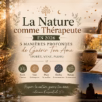 Découvre 5 rituels puissants pour utiliser la nature comme thérapeute. Bain de forêt, méditation du vent, pluie... Guéris ton âme avec ces pratiques simples.