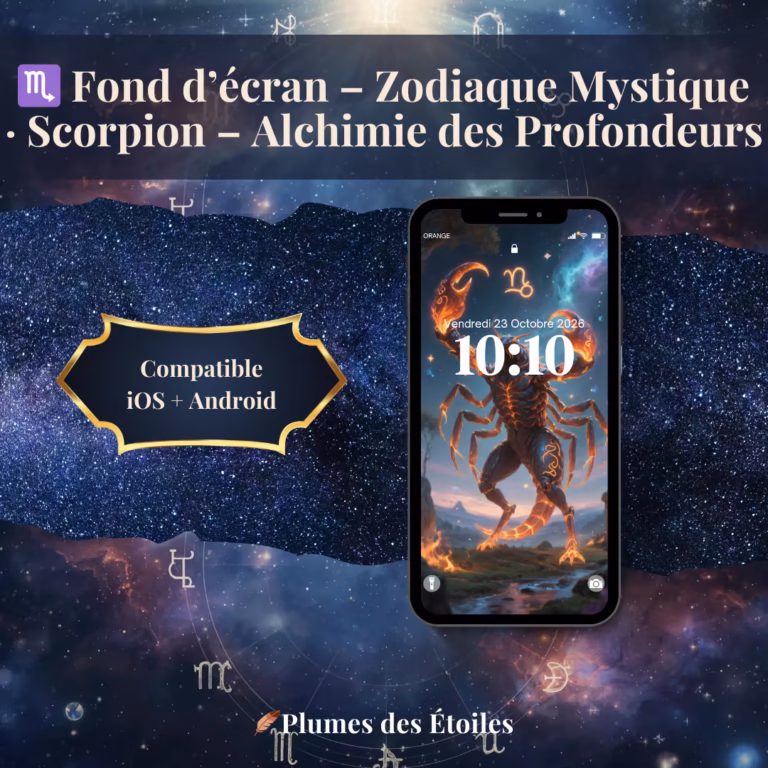 ♏ Fond d'Écran Scorpion – Zodiaque Mystique