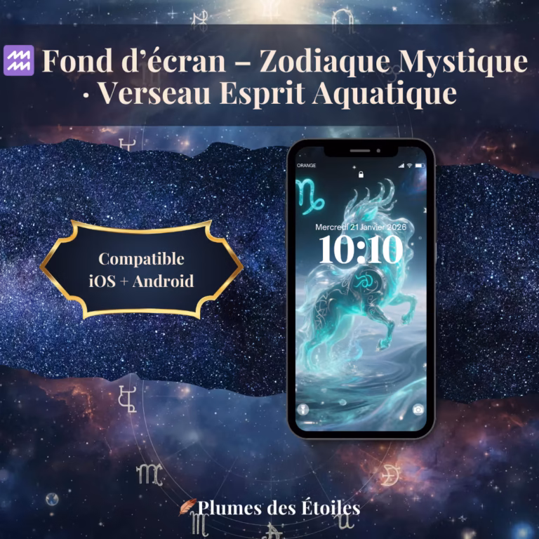 ♒ Fond d'écran digital Verseau • Esprit Aquatique • Zodiaque Mystique. Stimule créativité et vision. Haute résolution 1440×2560px. Télécharge-le dès maintenant.