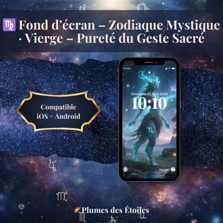 ♍ Fond d'Écran Vierge – Zodiaque Mystique