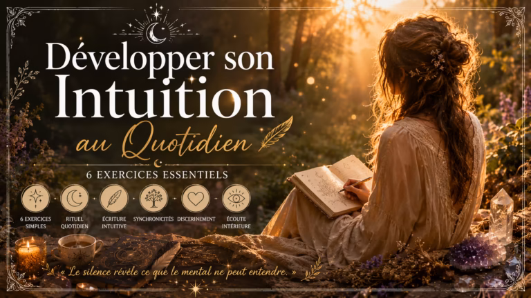 6 exercices simples et concrets pour développer ton intuition au quotidien, même si tu débutes et que tu ne sais pas par où commencer.